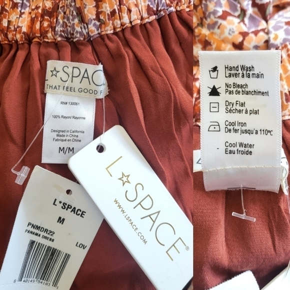 New L*Space Panama Lilly Of The Valley Wrap Maxi Dress/Swim Cover-Up NWT Medium - Picture 17 of 17